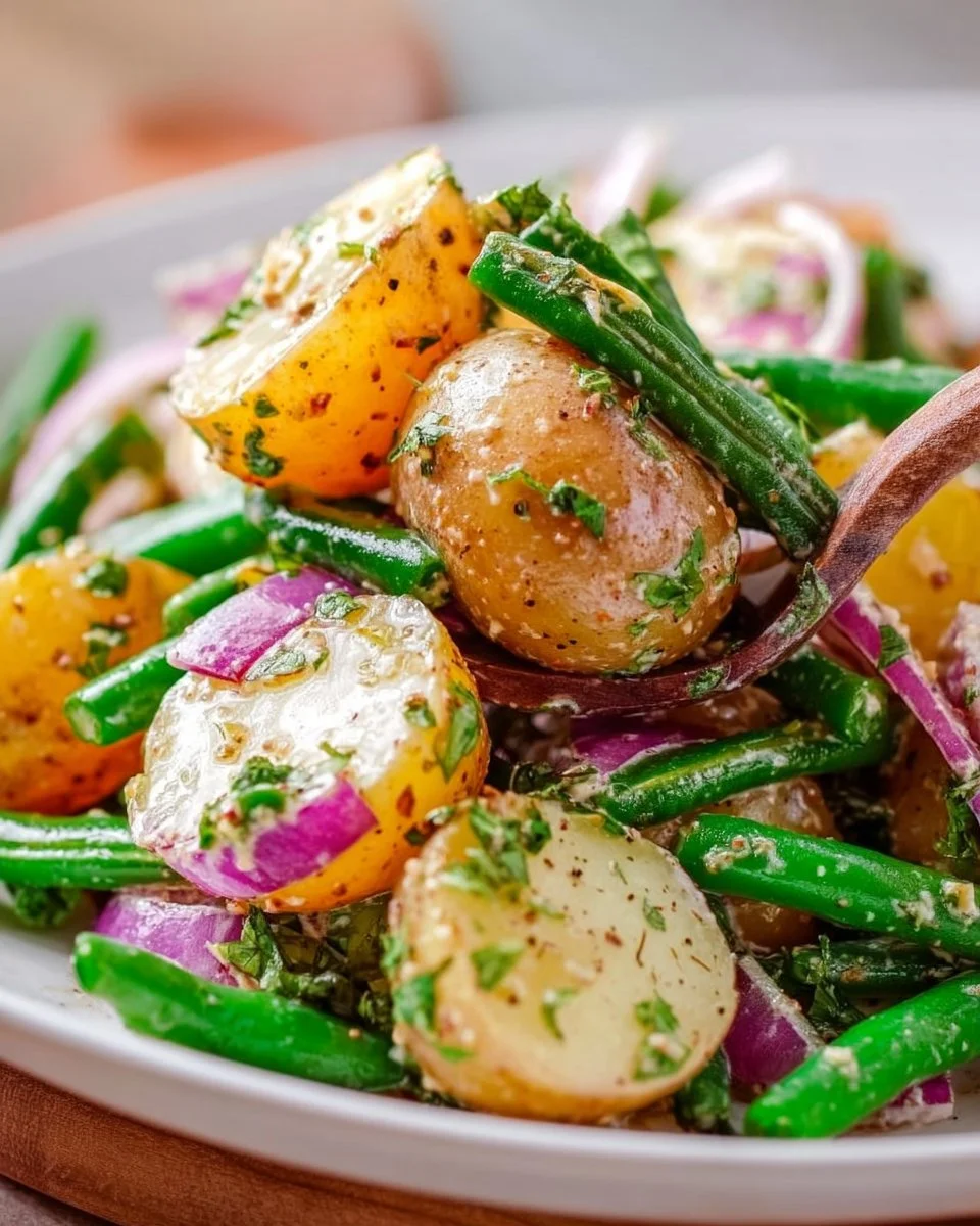 French Potato Salad with Green Beans