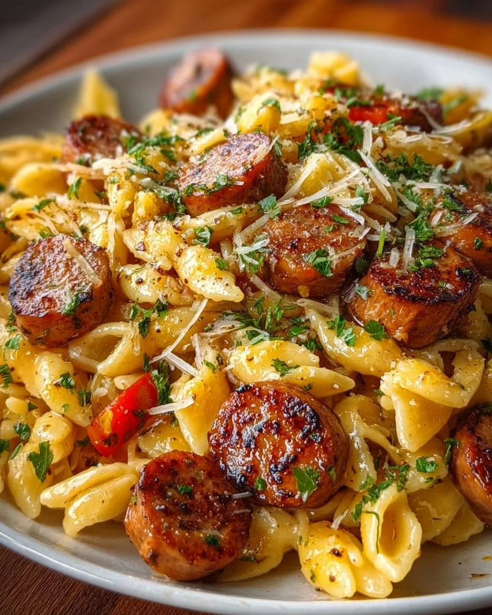 Honey Garlic Sausage Pasta