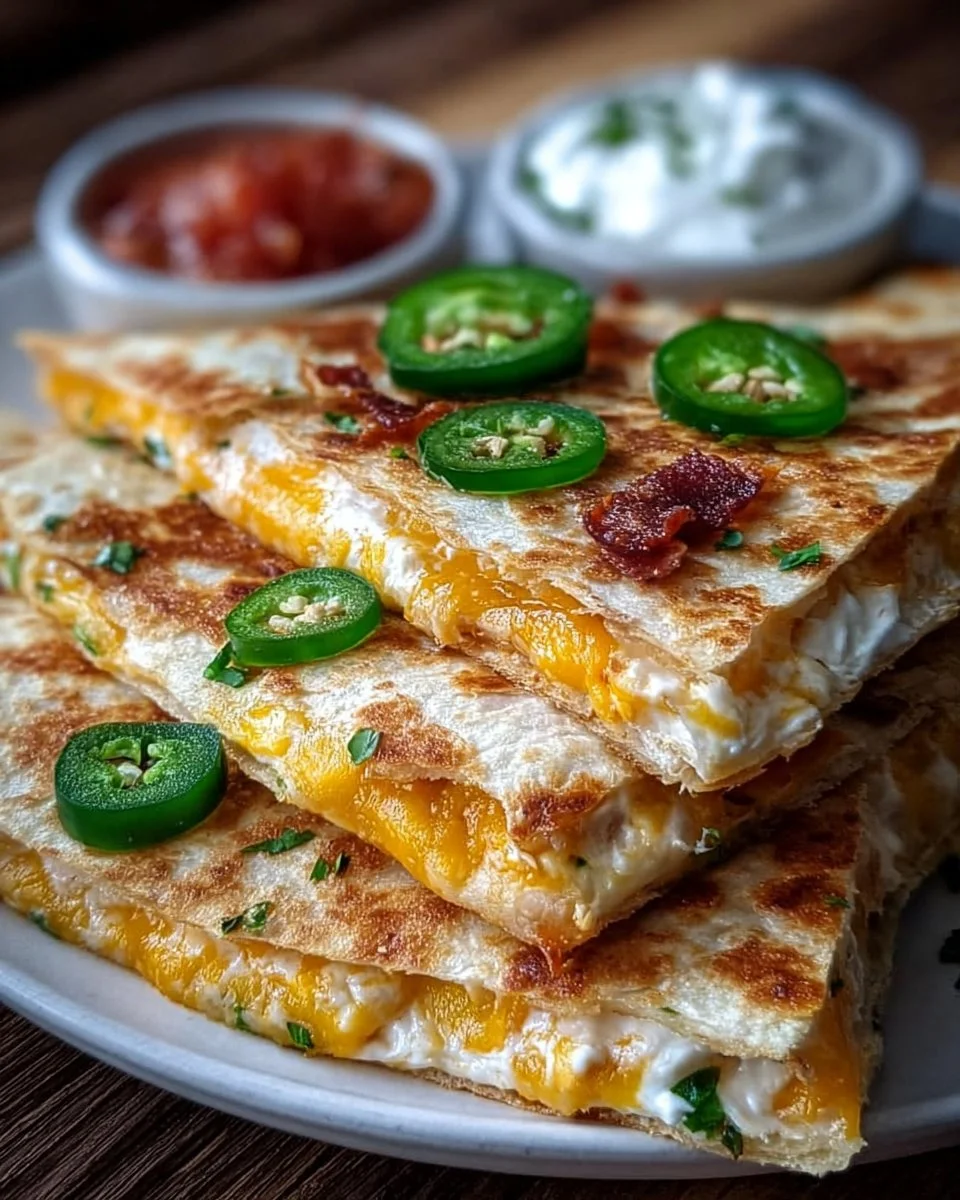 Jalapeño Popper Quesadillas