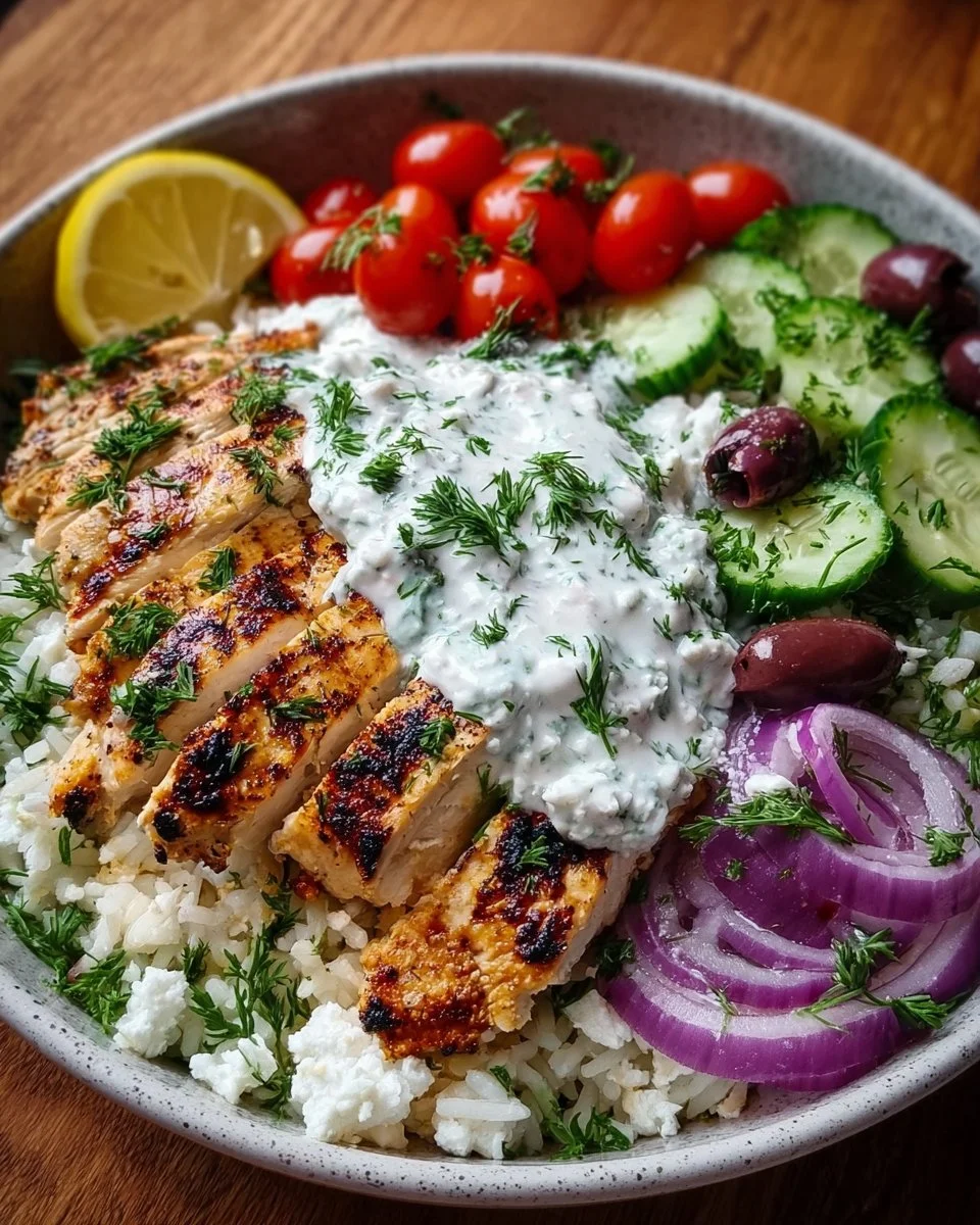 Mediterranean Grilled Chicken Bowls