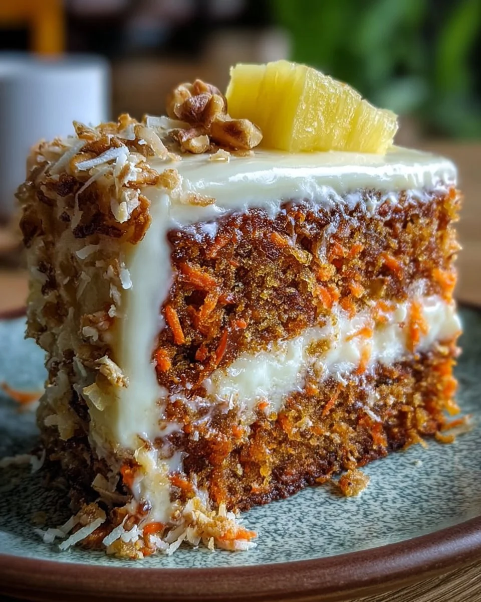 Moist Hawaiian Carrot Cake With Pineapple