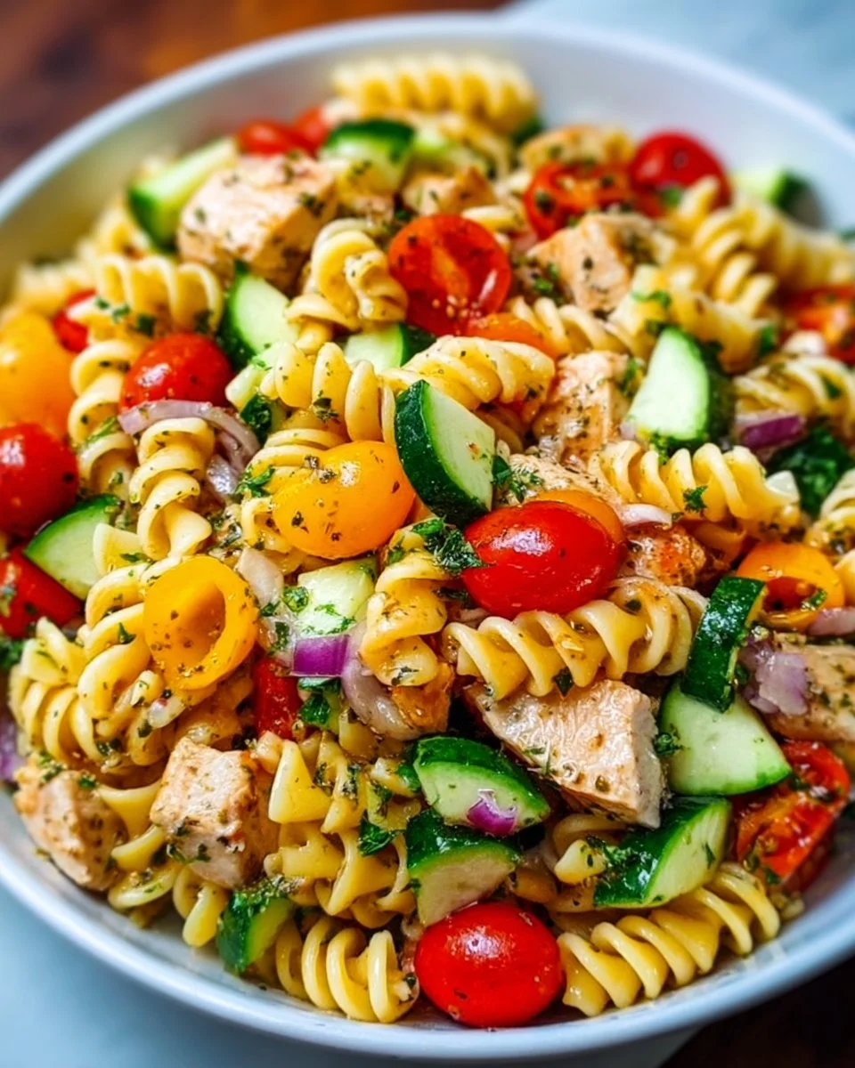 Skinny Italian Pasta Salad