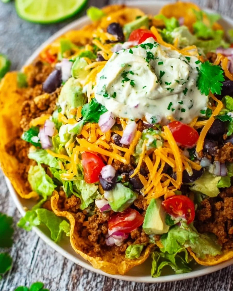 Taco Salad with Ground Beef